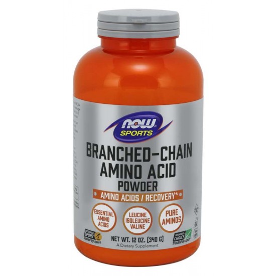 Now Foods BCAA'S Powder, Συμπλήρωμα Διατροφής Επιδιόρθωση του Μυϊκού Ιστού 340gr