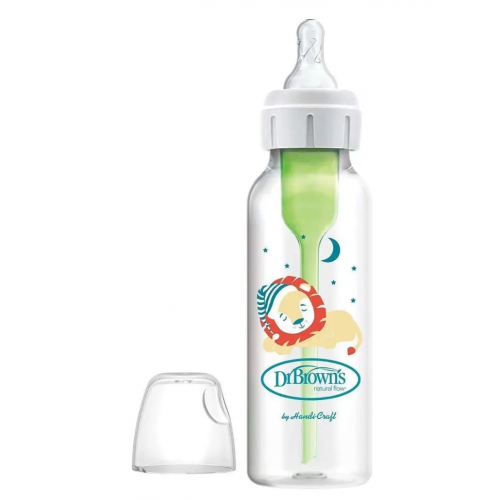Dr. Brown's Natural Flow Options+ Anti-Colic Πλαστικό Μπιμπερό με Στενό Λαιμό 0m+ 250ml Dr. Brown's Natural Flow Options+ Anti-Colic Πλαστικό Μπιμπερό με Στενό Λαιμό 0m+ 250ml