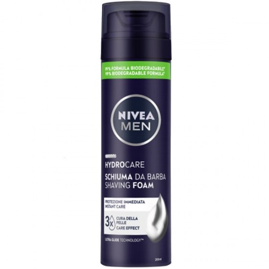 Nivea Men Hydrocare Αφρός Ξυρίσματος Με Αλόη 200ml
