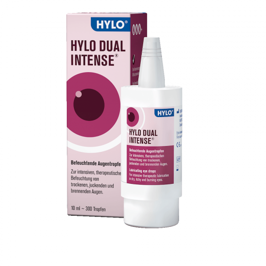 Hylo Dual Intense Λιπαντικές Οφθαλμικές Σταγόνες για την Επίμονη Ξηροφθαλμία, 10ml