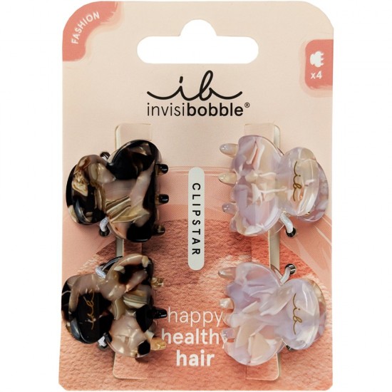 Invisibobble Clipstar Happy Healthy Hair Σετ Μίνι Κλάμερ 4τεμ
