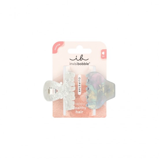 Invisibobble Clipstar Rearly Frost Σετ Kλάμερ Μαλλιών 2τεμ Invisibobble Clipstar Rearly Frost Σετ Kλάμερ Μαλλιών 2τεμ