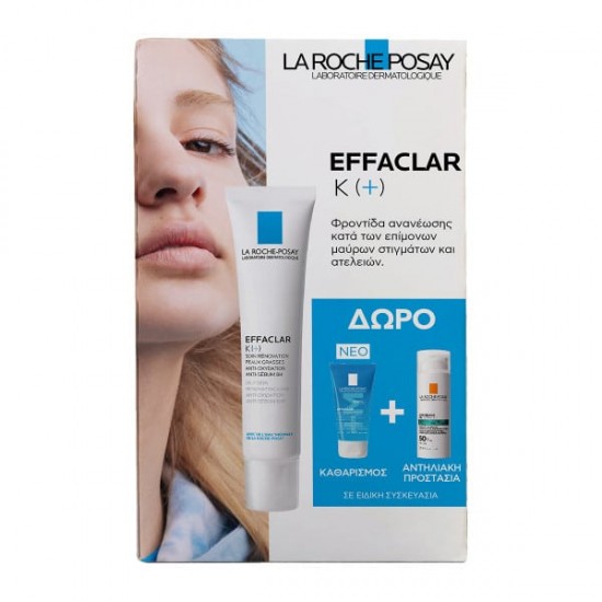  La Roche Posay Promo Effaclar K (+) 40ml, ΔΩΡΟ Effaclar Gel 50ml & Anhelios Oil Correct SPF50 3ml