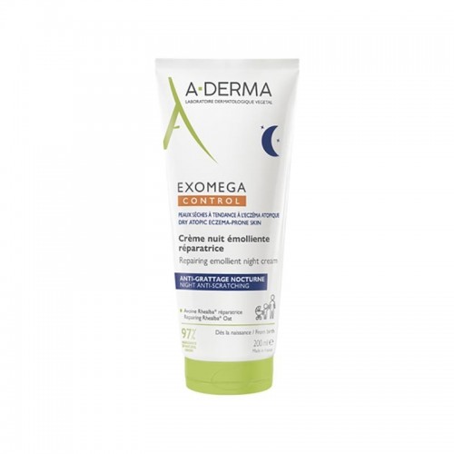 A-Derma Exomega Control Repairing Emollient Night Cream Επανορθωτική Μαλακτική Κρέμα Νυκτός 200ml A-Derma Exomega Control Repairing Emollient Night Cream Επανορθωτική Μαλακτική Κρέμα Νυκτός 200ml