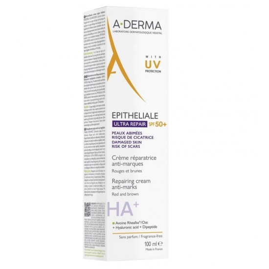 A-Derma Epitheliale ΗΑ+ Ultra Repairing SPF50+ Προστατευτική & Επανορθωτική Κρέμα Κατά τω σημαδιών 100ml A-Derma Epitheliale ΗΑ+ Ultra Repairing SPF50+ Προστατευτική & Επανορθωτική Κρέμα Κατά τω σημαδιών 100ml