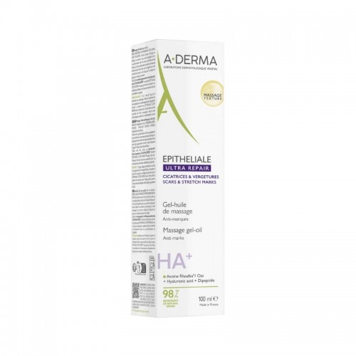 A-Derma Epitheliale AH Massage Gel, Έλαιο για Μασάζ κατά των Δερματικών Σημαδιών 100ml