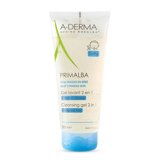 A-Derma Primalba Gel Lavant Douceur 200ml. Βρεφικό Αφρίζον Gel Καθαρισμού για Σώμα & Μαλλιά 