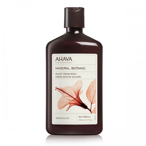 Ahava Mineral Botanic Cream Wash, Hibiscus & Fig, Αφρόλουτρο Με Άρωμα Ιβίσκου & Σύκου 500ml