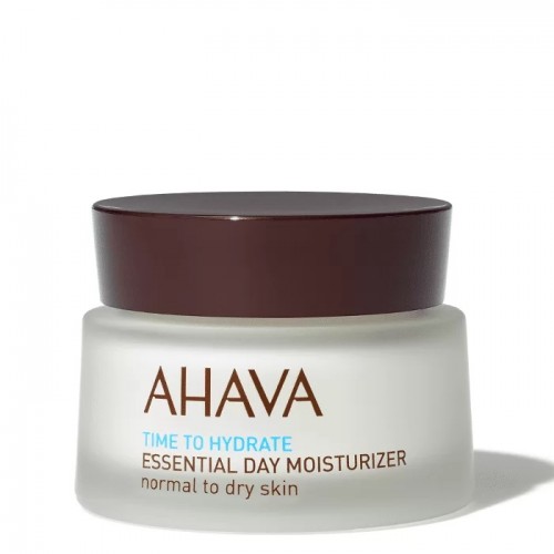 Ahava Time to Hydrate, Essential Day Moisturizer, Normal to Dry Skin, Ενυδατική Προσώπου για Κανονικό- Ξηρό Δέρμα 50ml