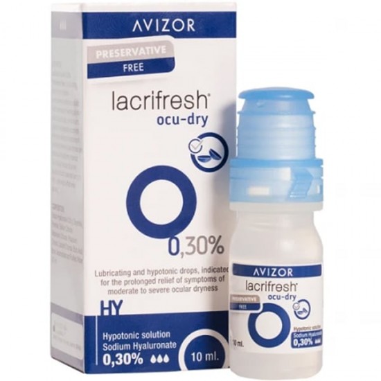 Avizor Lacrifresh Ocu Dry 0,30% Οφθαλμικό Διάλυμα για την Αντιμετώπιση Μέτριας έως Σοβαρής Οφθαλμικής Ξηρότητας 10ml Avizor Lacrifresh Ocu Dry 0,30% Οφθαλμικό Διάλυμα για την Αντιμετώπιση Μέτριας έως Σοβαρής Οφθαλμικής Ξηρότητας 10ml