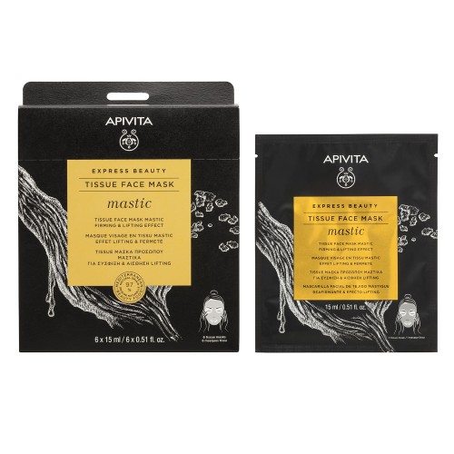 Apivita Express Beauty Matic Tissue Face Mask, Μάσκα για Σύσφιξη & Αίσθηση Lifting με Μαστίχα 15ml Apivita Express Beauty Matic Tissue Face Mask, Μάσκα για Σύσφιξη & Αίσθηση Lifting με Μαστίχα 15ml
