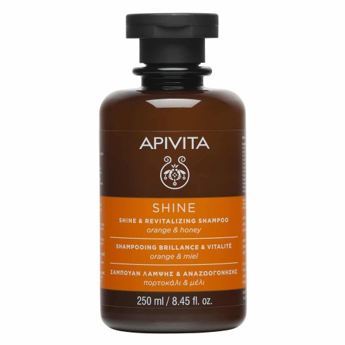Apivita Shampoo Shine & Revitalizing, Σαμπουάν Λάμψης & Αναζωογόνησης με Πορτοκάλι & Μέλι 250ml Apivita Shampoo Shine & Revitalizing, Σαμπουάν Λάμψης & Αναζωογόνησης με Πορτοκάλι & Μέλι 250ml