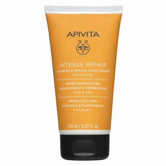 Apivita Conditioner Intense Repair, Κρέμα Θρέψης & Επανόρθωσης Για Ξηρά, Ταλαιπωρημένα Μαλλιά 150ml