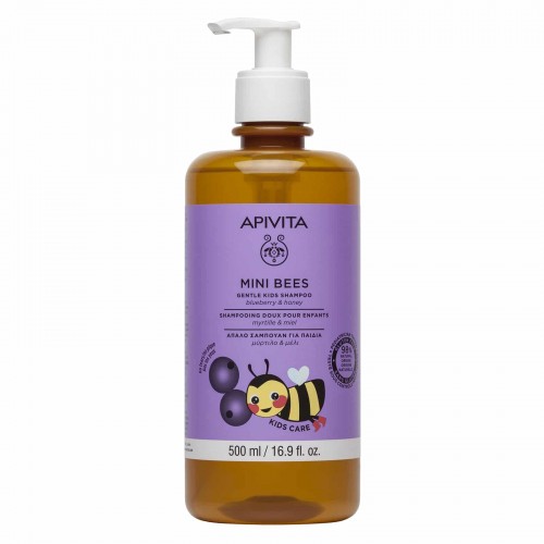 Apivita Mini Bees Απαλό Σαμπουάν για Παιδιά, Μύρτιλο & Μέλι 500ml Apivita Mini Bees Απαλό Σαμπουάν για Παιδιά, Μύρτιλο & Μέλι 500ml