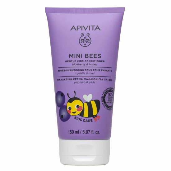 Apivita Mini Bees Μαλακτική Κρέμα Μαλλιών για Παιδιά, Μύρτιλο & Μέλι 150ml