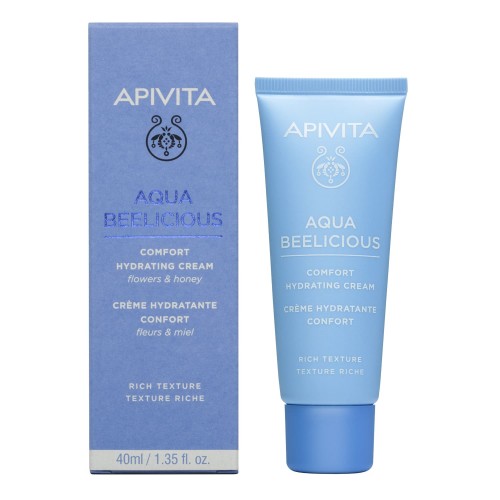 Apivita Aqua Beelicious Comfort Hydrating Rich Cream Απαλή Κρέμα Ενυδάτωσης Πλούσιας Υφής 40ml