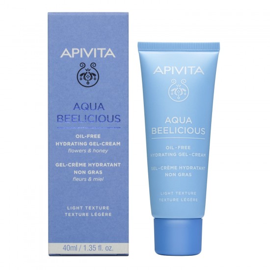 Apivita Aqua Beelicious Oil-Free Κρέμα Gel Ενυδάτωσης με Λουλούδια & Μέλι 40ml