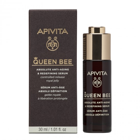 Apivita Queen Bee Serum Anti-Age, Ορός Απόλυτης Αντιγήρανσης & Ανόρθωσης Περιγράμματος 30ml