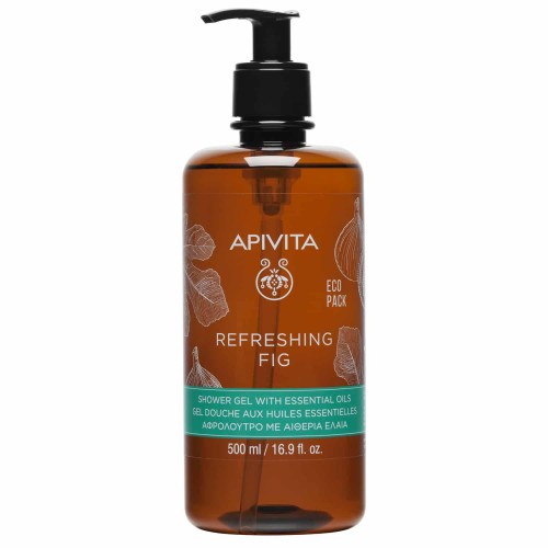 Apivita Shower Gel Refreshing Fig, Eco Pack Αφρόλουτρο Με Αιθέρια Έλαια 500ml Apivita Shower Gel Refreshing Fig, Eco Pack Αφρόλουτρο Με Αιθέρια Έλαια 500ml