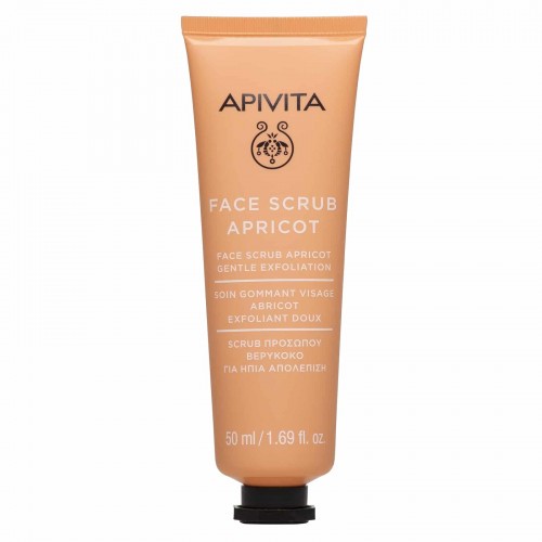 Apivita Face Scrub Apricot, Scrub Προσώπου Βερύκοκο, Ήπια Απολέπιση 50ml
