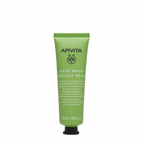 Apivita Face Mask Prickly Pear, Μάσκα Προσώπου Φραγκόσυκο για Ενυδάτωση & Καταπράυνση 50ml