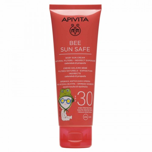 Apivita Bee Sun Safe Baby Sun Cream SPF30 Βρεφική Αντηλιακή Κρέμα με Φυσικά Φίλτρα, Καλέντουλα & Πρόπολη 100ml Apivita Bee Sun Safe Baby Sun Cream SPF30 Βρεφική Αντηλιακή Κρέμα με Φυσικά Φίλτρα, Καλέντουλα & Πρόπολη 100ml