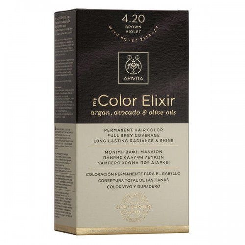 Apivita Βαφή Μαλλιών My Color Elixir Καστανό Βιολετί/ Brown Violet No 4.20