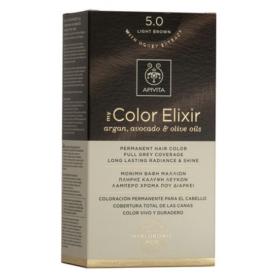 Apivita Βαφή Μαλλιών My Color Elixir Καστανό Ανοιχτό/Light Brown No 5.0