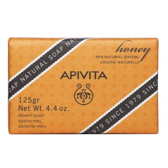 Apivita Natural Soap Honey. Σαπούνι με Μέλι για τις ξηρές επιδερμίδες 125gr