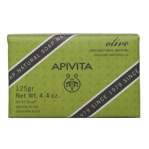 Apivita Natural Soap Σαπούνι με Ελιά για τις ξηρές επιδερμίδες 125gr