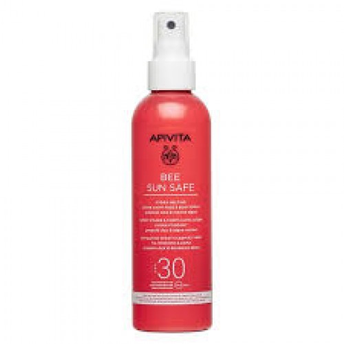 Apivita Bee Sun Safe Hydra Melting Ultra Light Face & Body Spray SPF30, Ενυδατικό Spray Ελαφριάς Υφής 200ml