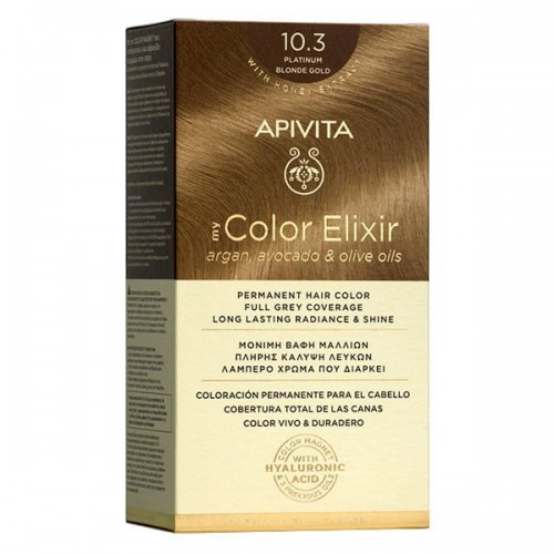 Apivita Βαφή Μαλλιών My Color Elixir Κατάξανθο Μελί/ Platinum Blonde Gold No 10.3 Apivita Βαφή Μαλλιών My Color Elixir Κατάξανθο Μελί/ Platinum Blonde Gold No 10.3