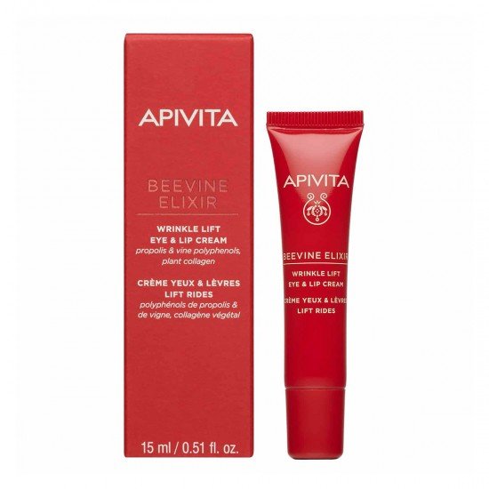 Apivita Beevine Elixir Wrinkle Lift Eye & Lip Cream Αντιρυτιδική Κρέμα Lifting για Μάτια & Χείλη 15ml