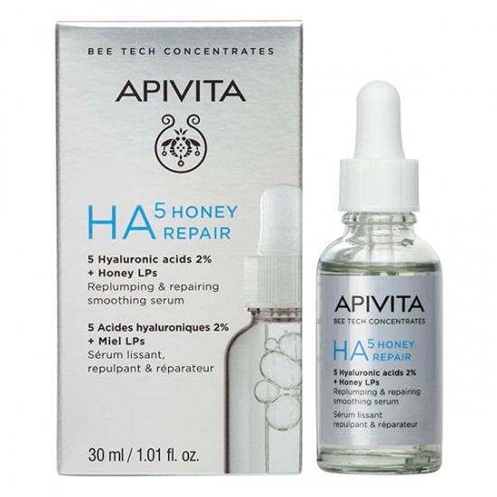 Apivita Bee Tech HA5 Honey Repair Oρός Επανόρθωσης Προσώπου Με Υαλουρονικό 30ml