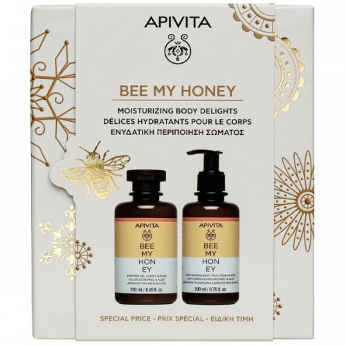 Apivita Promo Bee My Honey Ενυδατική Περιποίηση Σώματος με Αφρόλουτρο 250ml & Ενυδατικό Γαλάκτωμα 200ml