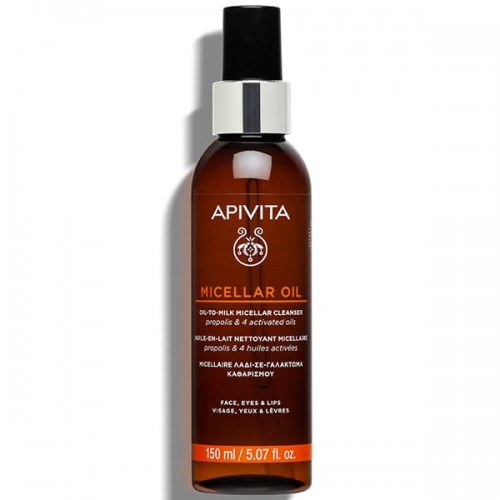 Apivita Micellaire Oil Λάδι Σε Γαλάκτωμα Καθαρισμού για Πρόσωπο, Μάτια & Χείλη 150ml