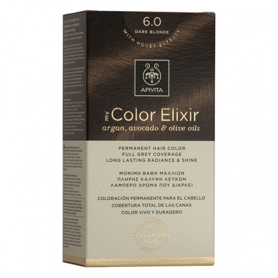 Apivita Βαφή Μαλλιών My Color Elixir Ξανθό Σκούρο/ Dark Blonde No 6.0