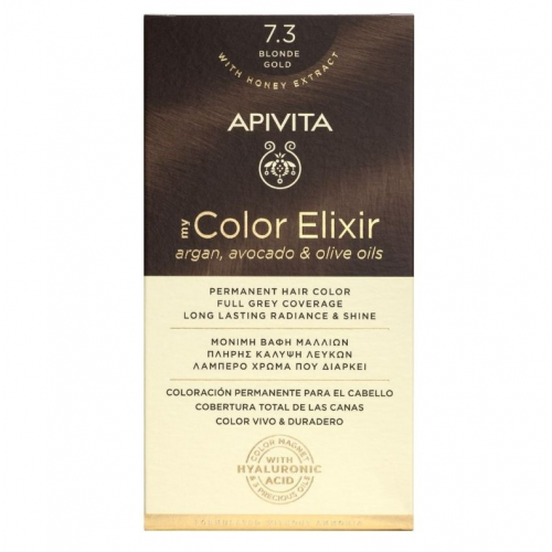 Apivita Βαφή Μαλλιών My Color Elixir Ξανθό Μελί/ Blonde Gold No 7.3
