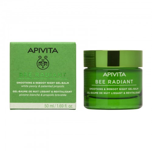 Apivita Bee Radiant Peony Night Gel Balm, Gel-Balm Νύχτας για Λείανση & Αναζωογόνηση 50ml Apivita Bee Radiant Peony Night Gel Balm, Gel-Balm Νύχτας για Λείανση & Αναζωογόνηση 50ml