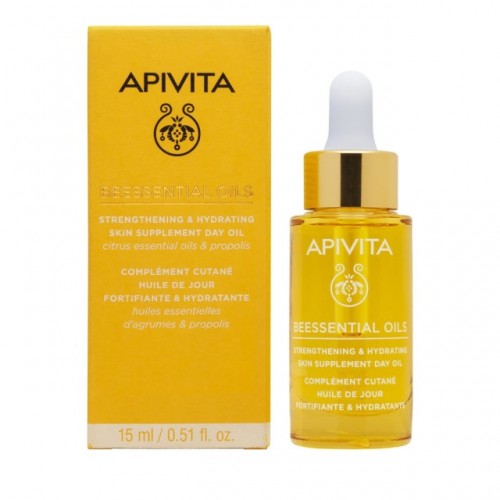Apivita Beessential Oils Έλαιο Προσώπου Ημέρας Συμπλήρωμα Ενδυνάμωσης και Ενυδάτωσης 15ml Apivita Beessential Oils Έλαιο Προσώπου Ημέρας Συμπλήρωμα Ενδυνάμωσης και Ενυδάτωσης 15ml