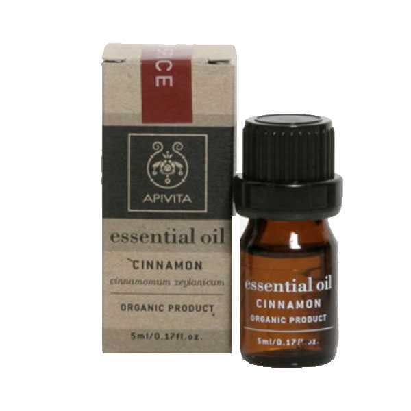 Apivita Essential Oil Cinnamon Αιθέριο έλαιο κανέλλα 5ml