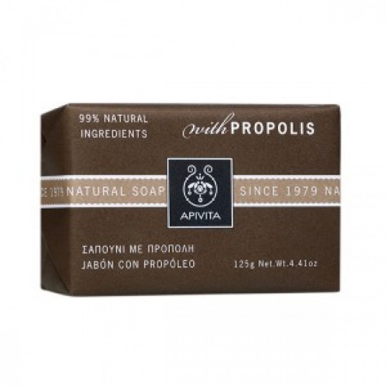 Apivita Natural Soap, Σαπούνι με Πρόπολη για τις Λιπαρές επιδερμίδες 125gr