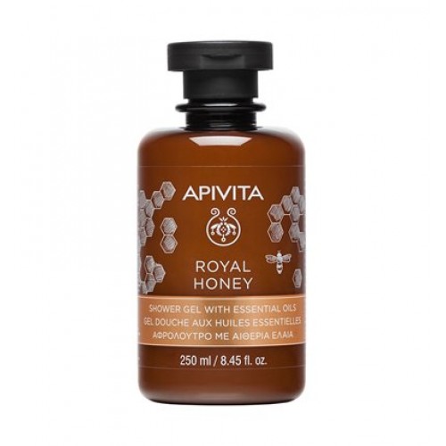 Apivita Shower Gel Royal Honey, Κρεμώδες Aφρόλουτρο με Aιθέρια Έλαια 250ml Apivita Shower Gel Royal Honey, Κρεμώδες Aφρόλουτρο με Aιθέρια Έλαια 250ml