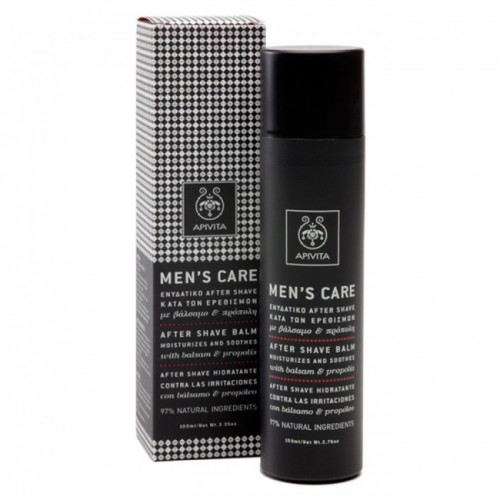 Apivita Men's Care, Ενυδατικό After Shave Κατά Των Ερεθισμών Με Βάλσαμο & Πρόπολη 100ml