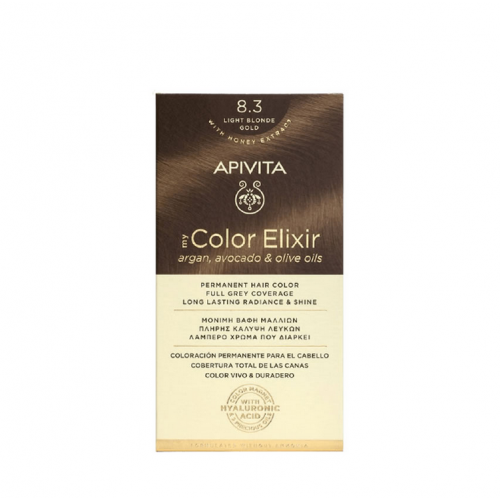Apivita Βαφή Μαλλιών My Color Elixir Ξανθό Ανοιχτό Μελί/ Light Blonde Gold No 8.3