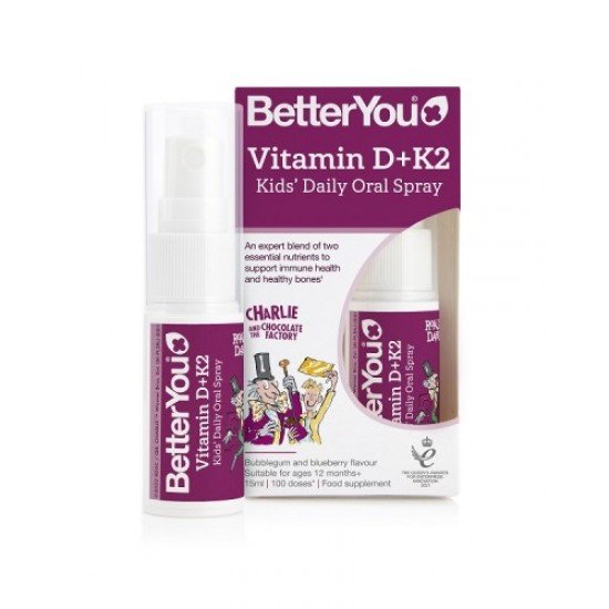 BetterYou Vitamin D + K2 Kids Daily Oral Spray 15ml