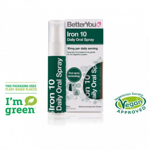 BetterYou Iron 10 Daily Oral Spray 10mg per Daily 25ml BetterYou Iron 10 Daily Oral Spray 10mg per Daily 25ml