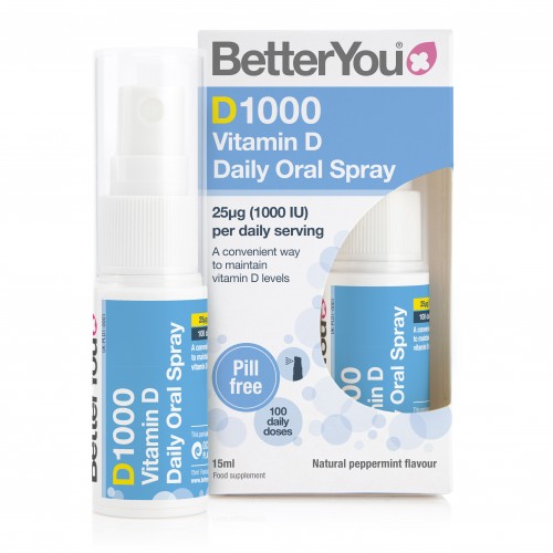 BetterYou D1000 Vitamin Daily Oral Spray 25μg (1000iu) 15ml