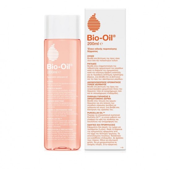 Bio Oil PurCellin Oil, Λάδι Ανάπλασης για Σημάδια,Ουλές & Ραγάδες  200ml