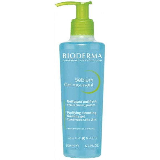 Bioderma Sebium Gel Moussant Καθαρισμού & Ντεμακιγιάζ για Λιπαρό & Ακνεϊκό Δέρμα 200ml